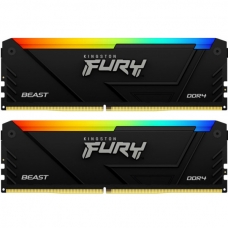 Модуль памяти для компьютера DDR4 16GB (2x8GB) 3733 MHz Beast RGB Kingston Fury (ex.HyperX) (KF437C19BB2AK2/16)