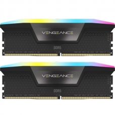 Модуль памяти для компьютера DDR5 32GB (2x16GB) 5600 MHz Vengeance RGB Black Corsair (CMH32GX5M2B5600Z40)