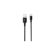 Дата кабель USB 2.0 AM to Type-C 2.0m NB143 Braided Black XO (XO-NB143C2-BK)