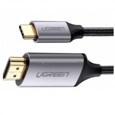 Перехідник Ugreen Type-C M to HDMI M 1.5m MM142 Alum. (Gray\Black) (50570)