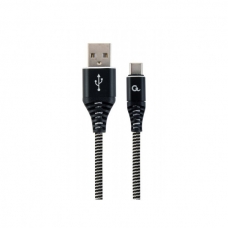 Дата кабель USB 2.0 AM to Type-C 1.0m Cablexpert (CC-USB2B-AMCM-1M-BW)