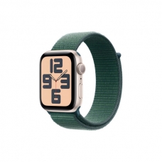 Смарт-часы Apple Watch SE 2024 GPS 44mm Starlight Aluminium Case with Lake Green Sport Loop (MXEW3QH/A)