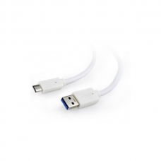 Дата кабель USB 3.0 AM to Type-C 0.1m Cablexpert (CCP-USB3-AMCM-W-0.1M)