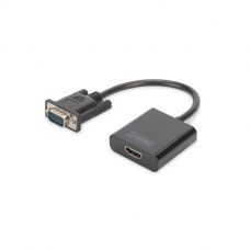 Перехідник VGA to HDMI (M/F), Full HD Digitus (DA-70473)