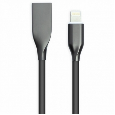 Дата кабель USB 2.0 AM to Lightning 1.0m black PowerPlant (CA911790)