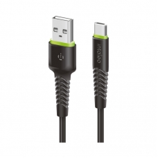 Дата кабель USB 2.0 AM to Type-C 2.0m CBFLEXT2 Black Intaleo (1283126521423)