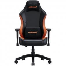 Кресло игровое Anda Seat Luna Color PVC Size L Black/Orange (AD18-48-BO-PV)