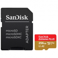 Карта пам'яті SanDisk 256GB microSD class 10 V30 Extreme PLUS (SDSQXBD-256G-GN6MA)