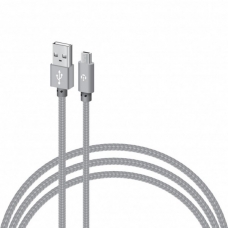 Дата кабель USB 2.0 AM to Micro 5P 1.0m CBGNYM1 grey Intaleo (1283126477676)