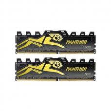 Модуль памяти для компьютера DDR4 16GB (2x8GB) 3200 MHz Panther Black/Gold Apacer (AH4U16G32C28Y7GAA-2)