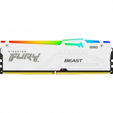 Модуль памяти для компьютера DDR5 32GB 5600 MHz FURY Beast White RGB Kingston Fury (ex.HyperX) (KF556C40BWA-32)