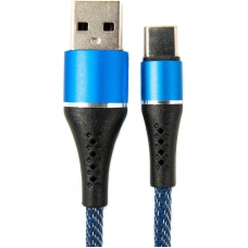 Дата кабель USB 2.0 AM to Type-C 1.0m blue Dengos (NTK-TC-MT-JEANS)